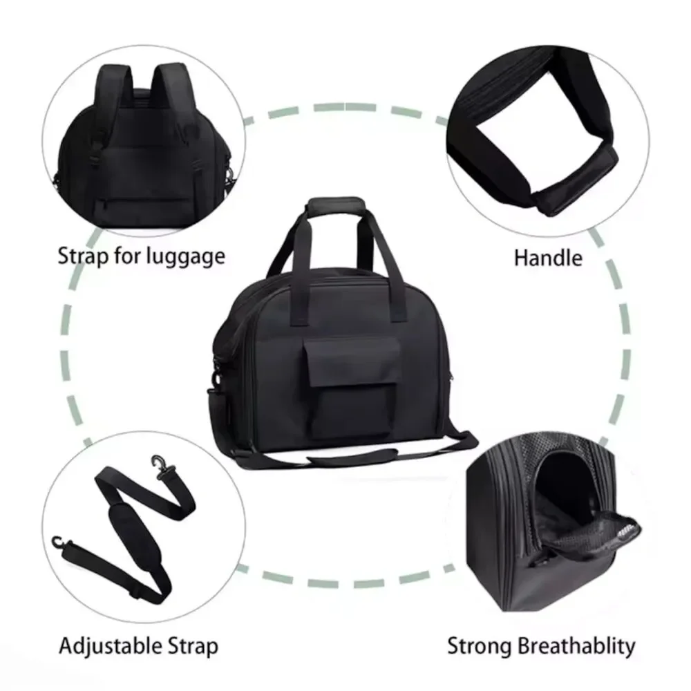 New expandable pet backpack carrier cat dog travel backpack foldable 3 in 1